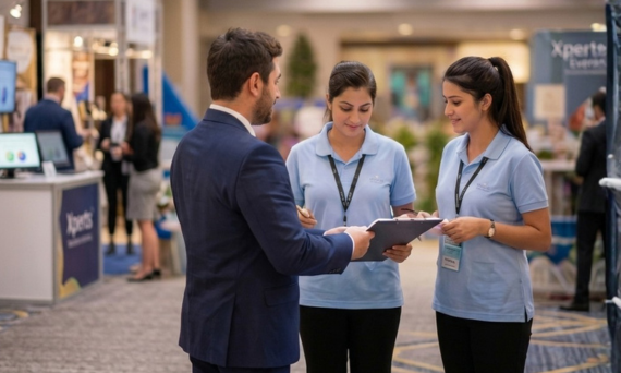 Professional vendor coordination with venue setup and supplier management